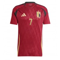 Camisa de Futebol Bélgica Kevin De Bruyne #7 Equipamento Principal Europeu 2024 Manga Curta